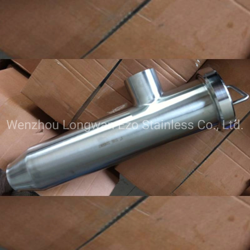 Stainless Steel Hygienic Purifying L Type Side Entry Filter Strainer for Water