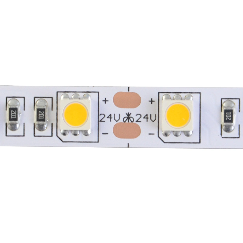 مصباح شريط LED أبيض دافئ غير مقاوم للمياه IP20 SMD5050 14 واط/م مصباح LED قطاع