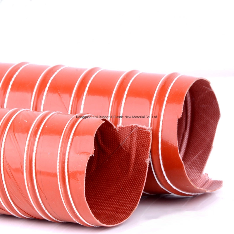 Black Color High Temperature Resistant Fiberglass Products Silicone Rubber Pipe