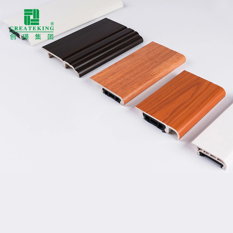 Hot Sale Moisture Proof Interior PVC Wood Plastic Composite PVC Skirting Board