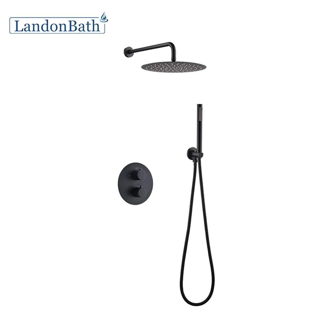 Shower Head System Cupc Wall Mounted Rain Concealed Shower Set Thermostatic Single Handle Bathtub Shower Column Set