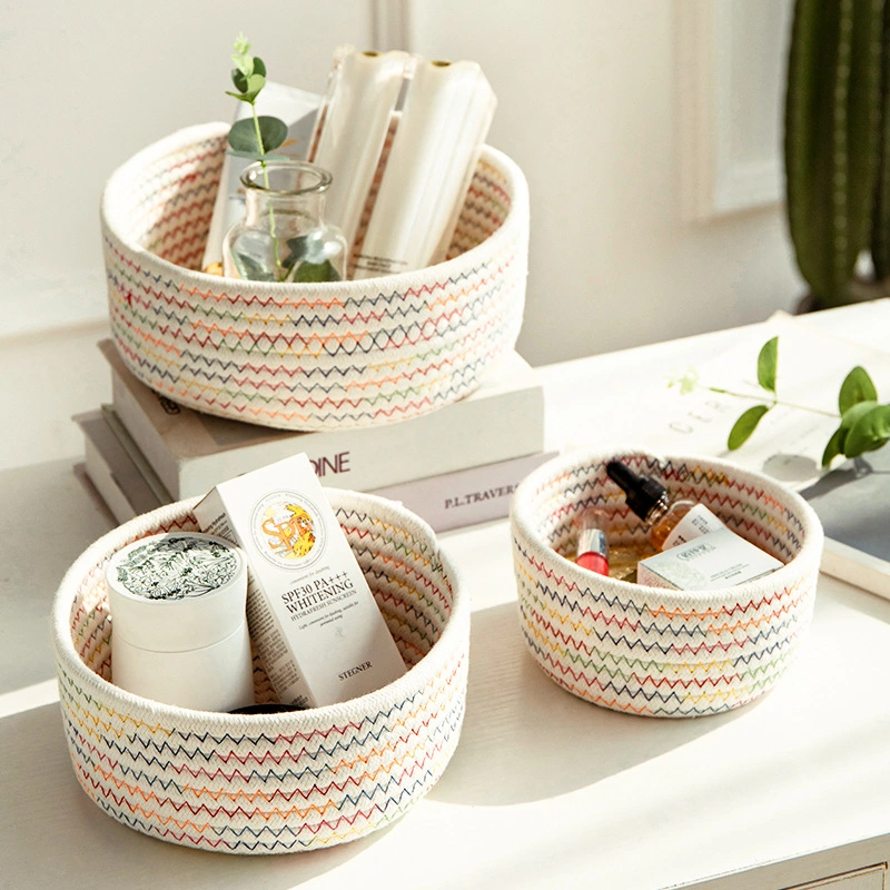 Home Storage Organization Handwoven Waschekorb Bamboo Wicker Rattan Stackable Laundry Basket