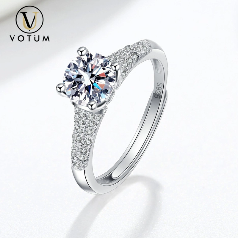 Votum Custom Fashion Moissanite vergoldet Silber Diamant Ring für Hochzeitsschmuck