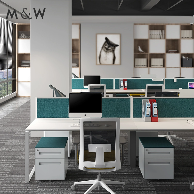 Factory Direct Sale Workstation Modern Clover Workstation Office Desk Manufacturer Multi Furniture Sets Office Furniture