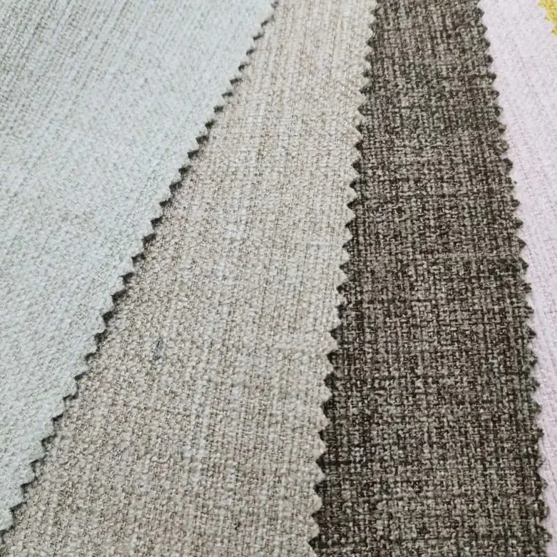 Price Per Yard Linen Fabric for Sofa Polyester Linen Look Fabric Chair Covers Living Room Imitation Hemp Fabric