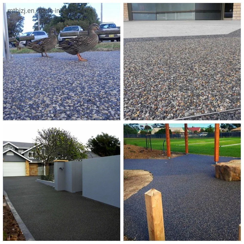 Cost Effective Water Permeable Epoxy Resin Pebble Stone Bond Coat for Park Tree Pit Garden Pavement Epoxy