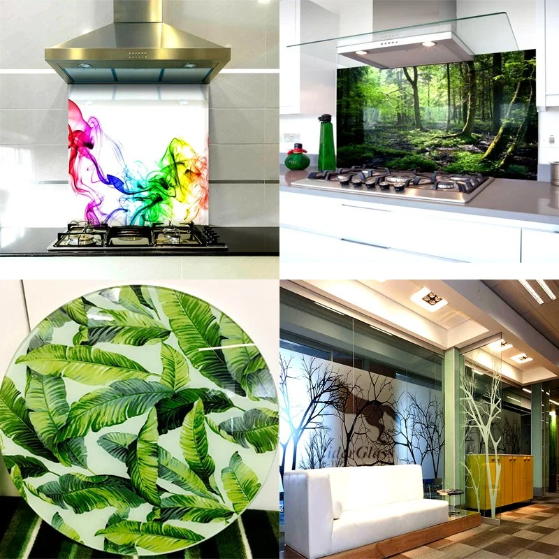 4-6mm Rider Decorative Silk Printing Tempered Glass