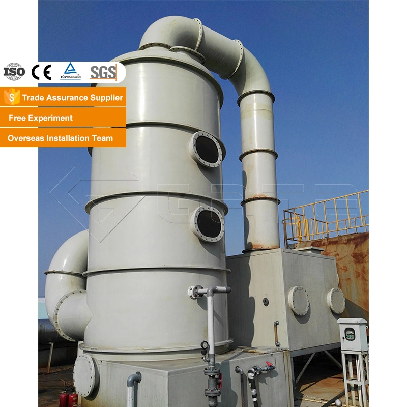 Gate 2000-2600m3/H Fertilizer Making Machine Industrial Waste Gas Treatment Paper Tower Holder Spray