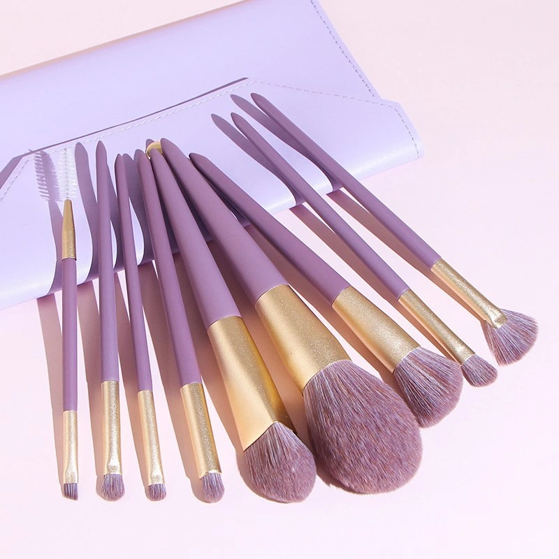 Large Version 9 Flowers Ripple Small Purple Potato Makeup Full Set of Eyeshadow Foundation Loose Brush Cang