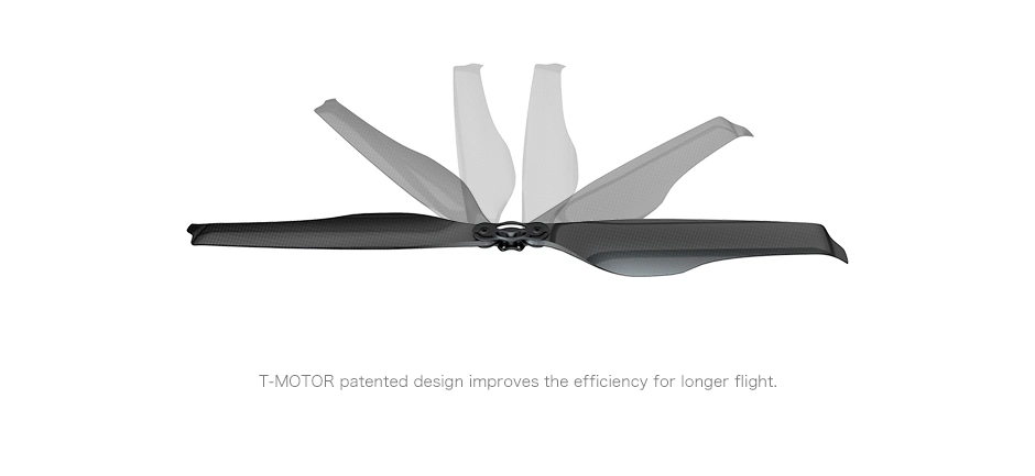 T-30,2 pouces du moteur de pliage en fibre de carbone de l'aviation de l'hélice30.2 Pitch fixe Fa*9,9 pour RC Quadcopter, Bourdon, UAV Agricutral Aircraft OEM