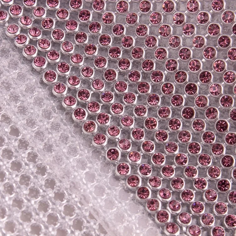 Hot Fix Strass Tape Chain Roll Crystal, Mesh Iron on Glass Metal Rhinestone Sheet