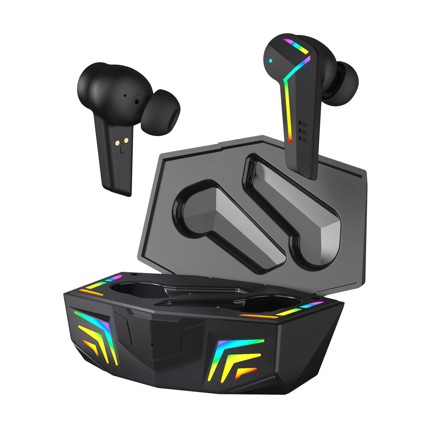 Tws Bt 5.1 Earphones Charging Box Wireless Gaming Headphone 9d Stereo Sports Headsets with Microphone Earbuds