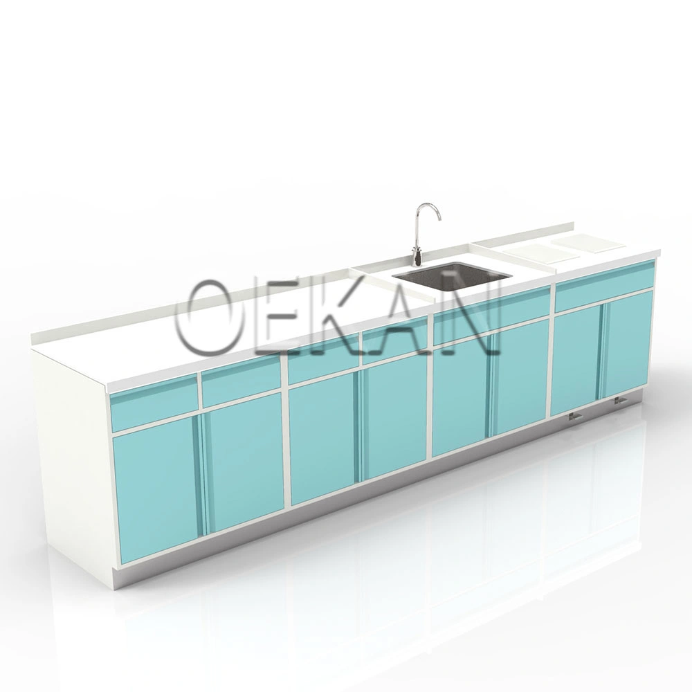 Oekan Hospital Furniture Baby Washing Room Pharmacy Treatment Room Emergency Work Center Injection Room Medical Wall Storage Cabinet with Sink, Drawer