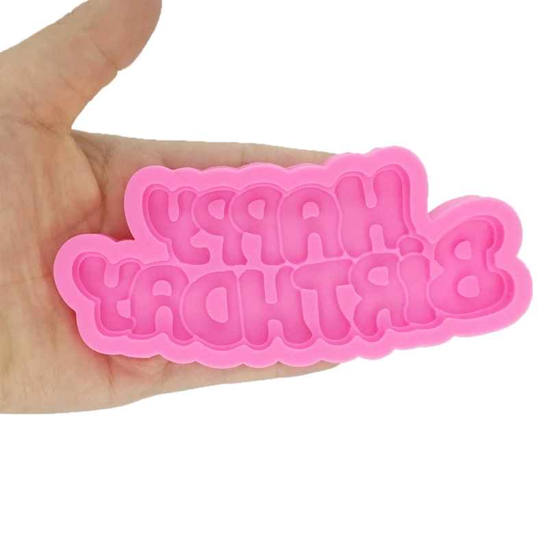 Happy Birthday Silicone Resin Letter Cake Craft Mold - Other Can Be Customized