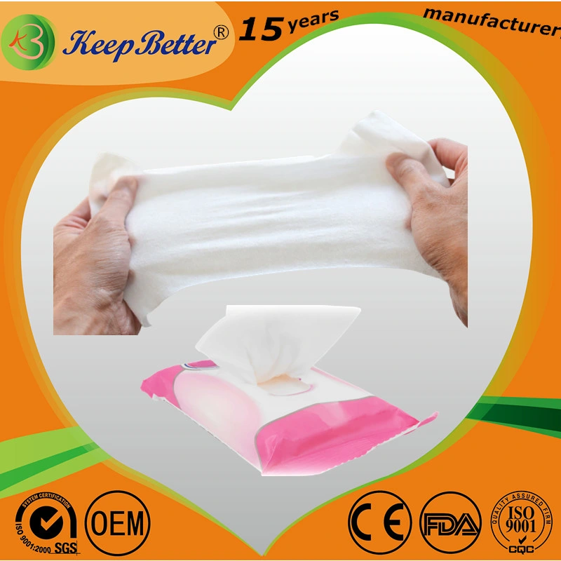 Personalizar Spunlace Higiene material de limpieza del bebé las toallitas húmedas