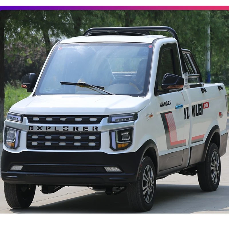 Novo camião do pick-up elétrico potente veículo novo com energia elétrica em marcha-atrás Imagem