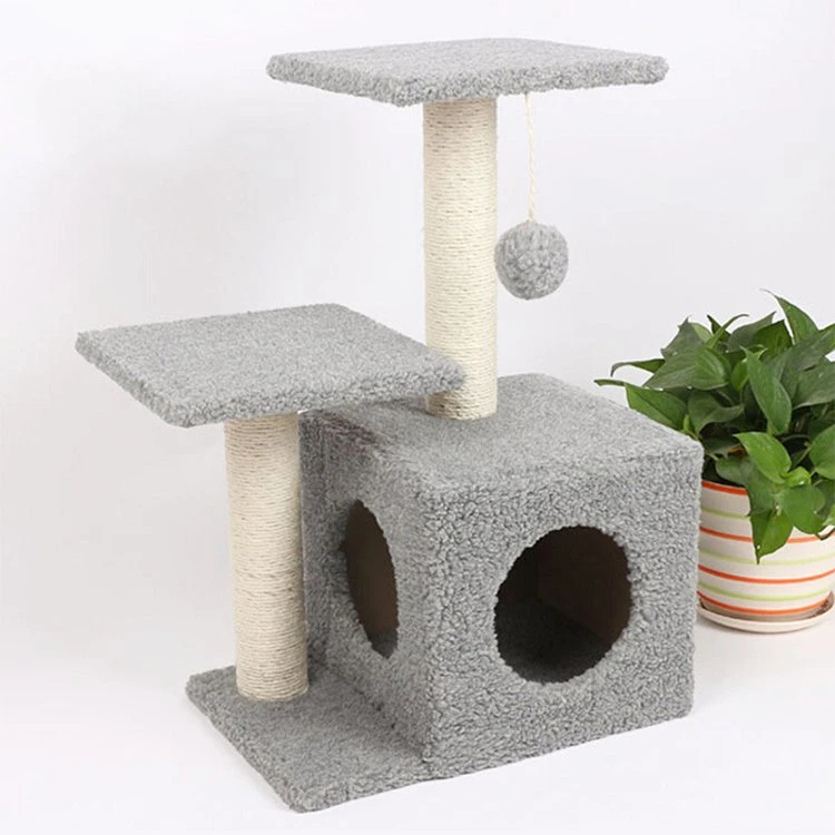 OEM Plush Wholesale Cat Trees Cat Scratcher Tree Maine Coon Cat Tree Cat Scratcher Tree