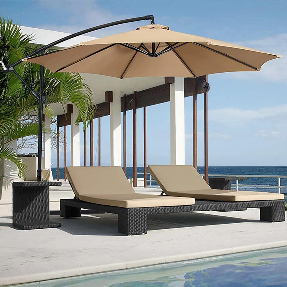 Mais barato Promocional High Strength Garden Green Guarda-chuvas Parasol Sun Guarda-chuva Pátio Garden Beach