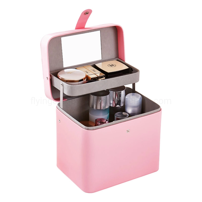 Double Layer Popular Cosmetic Box Waterproof Jewelry Skin Care Product Storage Box