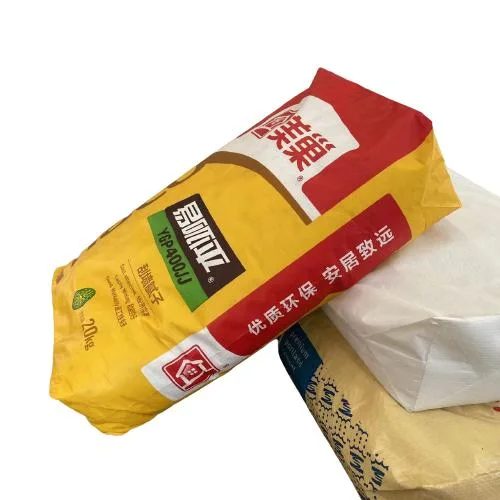 Factory Wholesale/Supplier PP Plastic Printed Block Bottom Wall Putty Mortar Packaging Bag