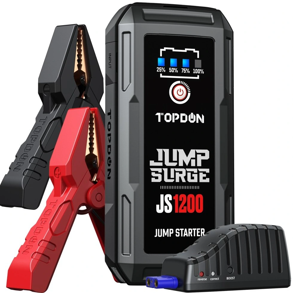 2023 Topdon Js1200 24V Heavy Duty 12 Volts Utrai Psi 150 2000aoas 3000AMP 650 Car Battery Operated Cell Phone Signal Jump Leads Starter Car Charger Booster