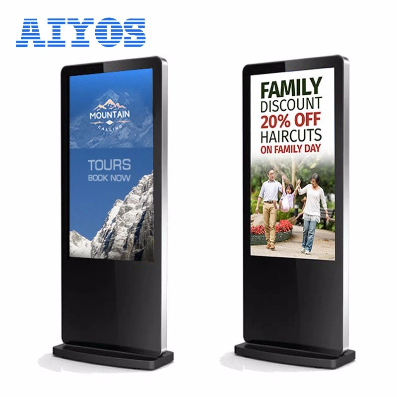 800nits Floor Standing Aiyos/OEM/ODM Photo Booth Advertising Screen Display Player