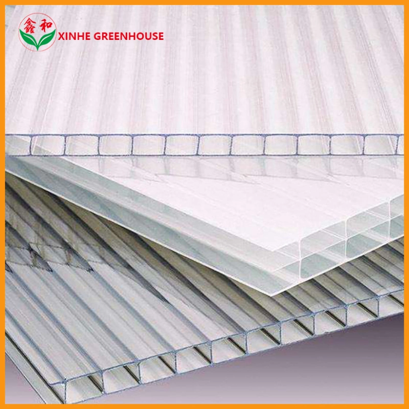 Green House Polycarbonate Roofing Sheet Sun Sheets PC Embossed Sheets Polycarbonate Hollow Plastic Roofing Panels