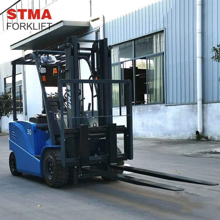 STMA 3ton 6000m Hochleistungs-Lithium-Batterie betrieben, hydraulisch, im Freien Elektrische Gabelstapler Gabelstapler LKW Vehice für Kühlraum