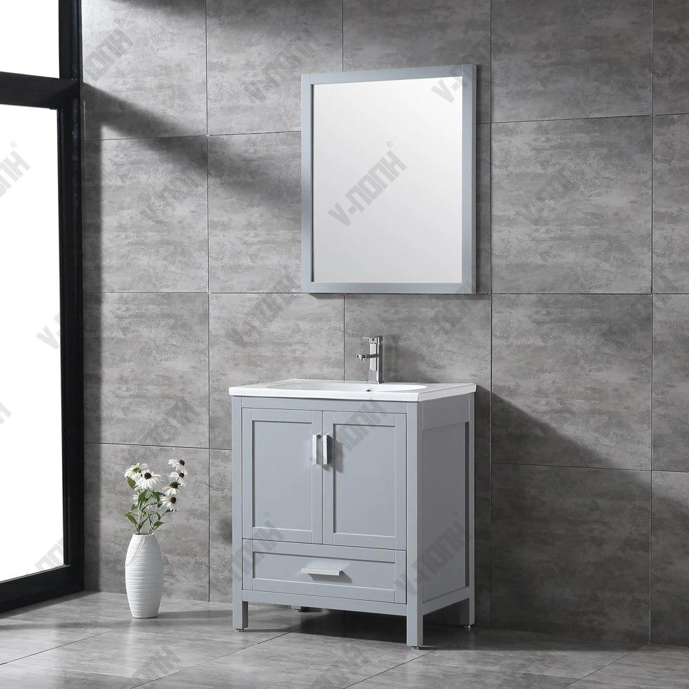30inch Fresh Grey Bathroom Vanities and Cabinets