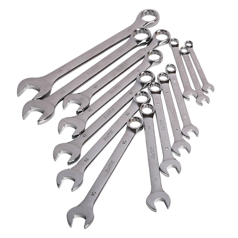 Fixtec Double Ended Open End Wrenches Activities Ratchet Gears Wrench Set 14PCS Combination Spanner Set Repair Tools