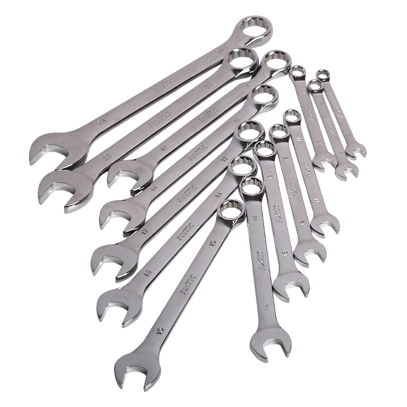 Llaves de dos bocas Fixtec actividades llave de engranajes de carraca Juego 14pcs Herramientas de reparación de juego de llaves combinadas