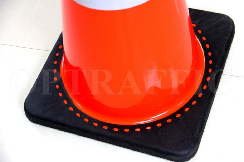 Australian Orange Colored Heavy PVC Road Safety Traffic Reflective Safety Cones