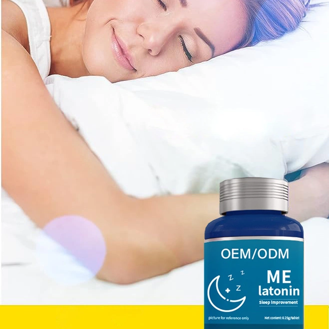 Comprimidos de melatonina em forma não habitante - suspensão de suporte profundo e regular Dorme