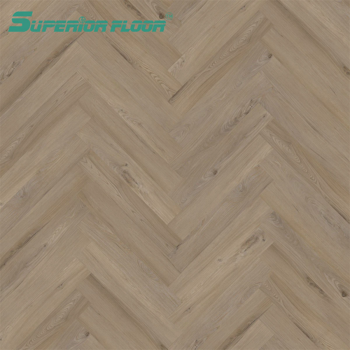 Easy & Quick Installation Lvt PVC Vinyl Herringbone Parquet Floor for Bedroom, Kitchen, Basements