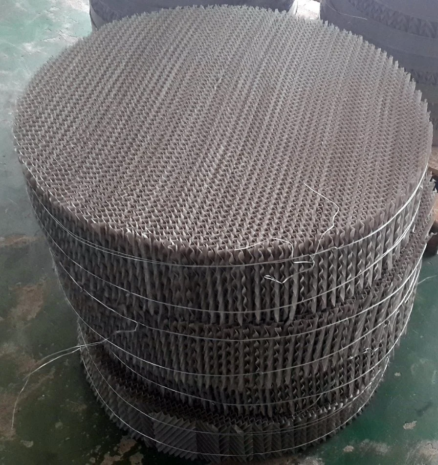 Thermal Unstable Substance Vacuum Columns Wire Gauze Structured Packing