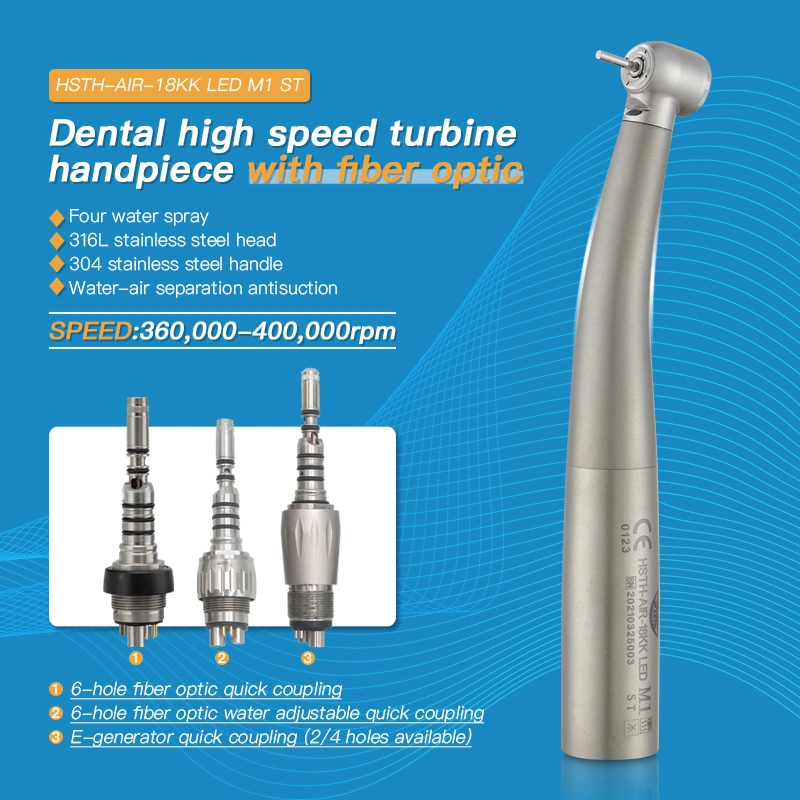 Foshan Best Selling High Quality Stainless Steel 316L Quick Coupling LED Dental High Speed Airotor Handpieces