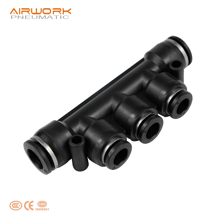 Pkd Five Way Od 6mm Connector China High quality/High cost performance  Pneumatic Fitting 4 6 8 10 12 mm for Pipe Connect