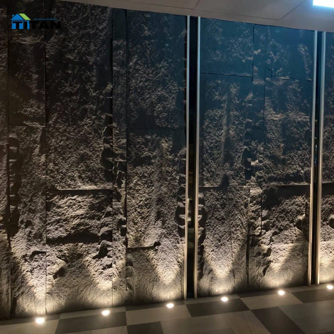 Piedra de la pared interior y exterior panel 3D de la cultura del panel de revestimiento de pared de piedra