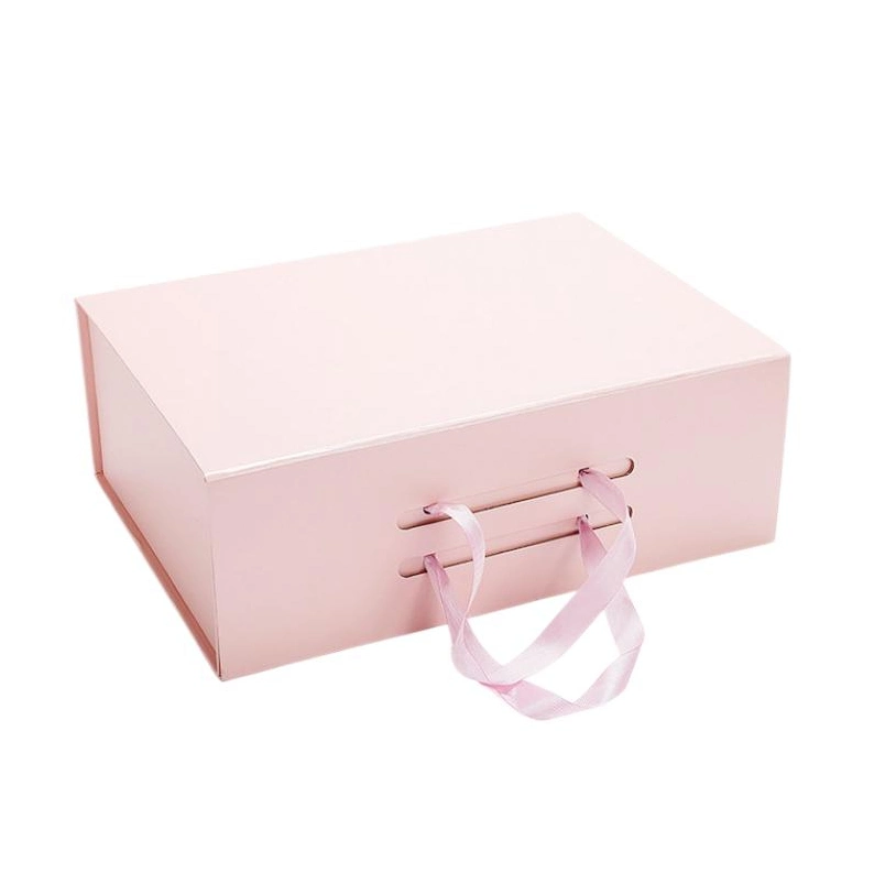 Portable Cardboard Carton Paper Board Gift Box with Cotton Handle for Perfume/Fashion Bags/Glove