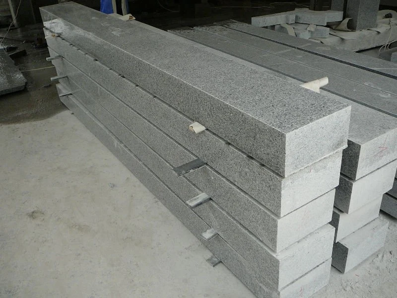 China Price Flamed Square Tile Black Grey Granite Paving Stone/Kerb Road Stone Paver Curbstone