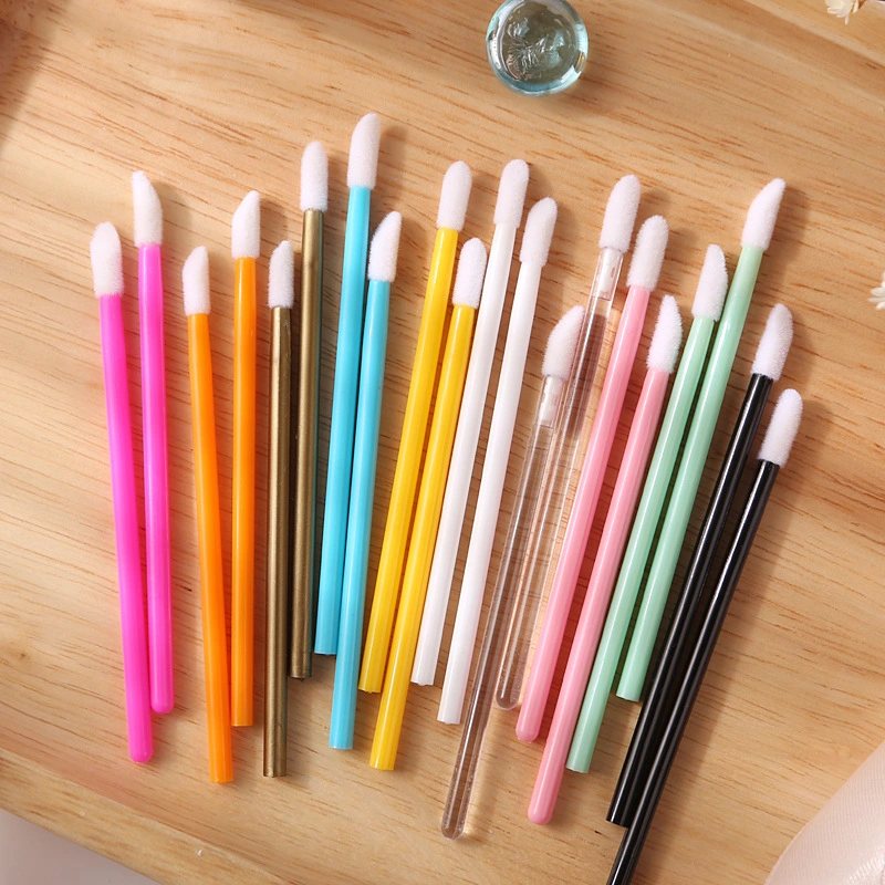 50 PCS Disposable Cosmetic Cleaner Makeup Tools Eyelash Makeups Brush Mini Lip Gloss Lip Brush