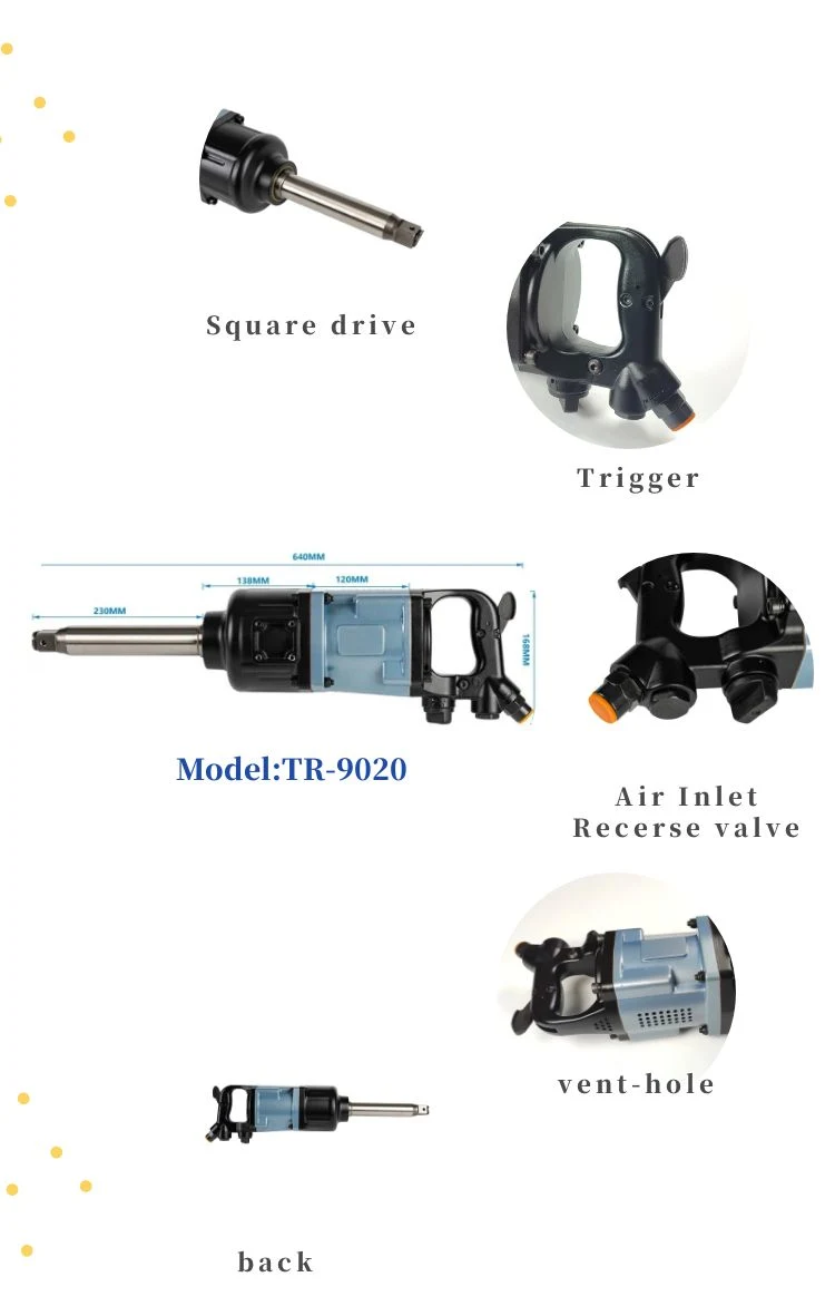 Turbo Speed Repairs: Strong Double Hammer Air Impact Wrenches for Quick Small and Medium Truck Fixes