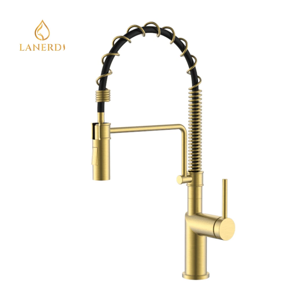 Upc Brass Kitchen Tap Black Kitchen Mixer Bathroom Tap Water Tap Kitchen Pull out Spray Spring Kitchen Faucet