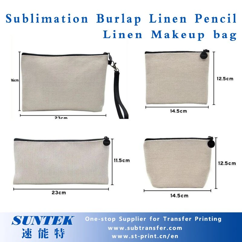 Blank DIY Linen Make-up Bag & Pencil Bag