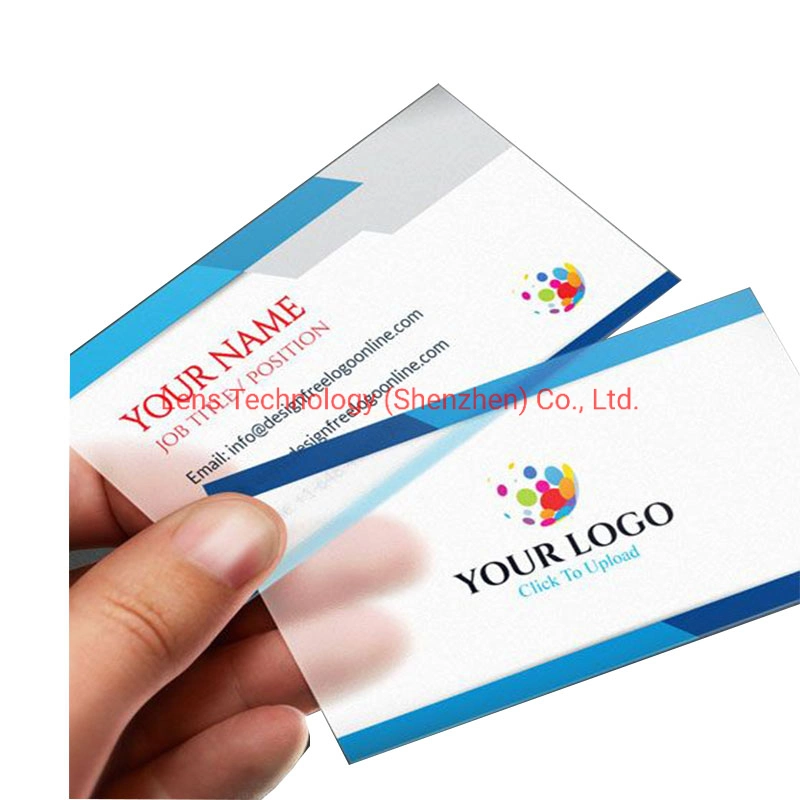 Full Color Strip Custom Transparent PVC Card for Business Card