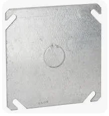 4" Electrical Galvanized Steel Square Type Conduit Box Cover