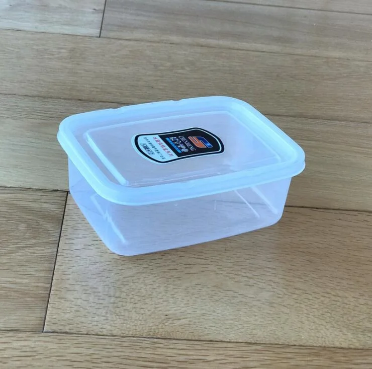 Rectangle 700ml conteneur en plastique au micro-ondes Boîte à lunch