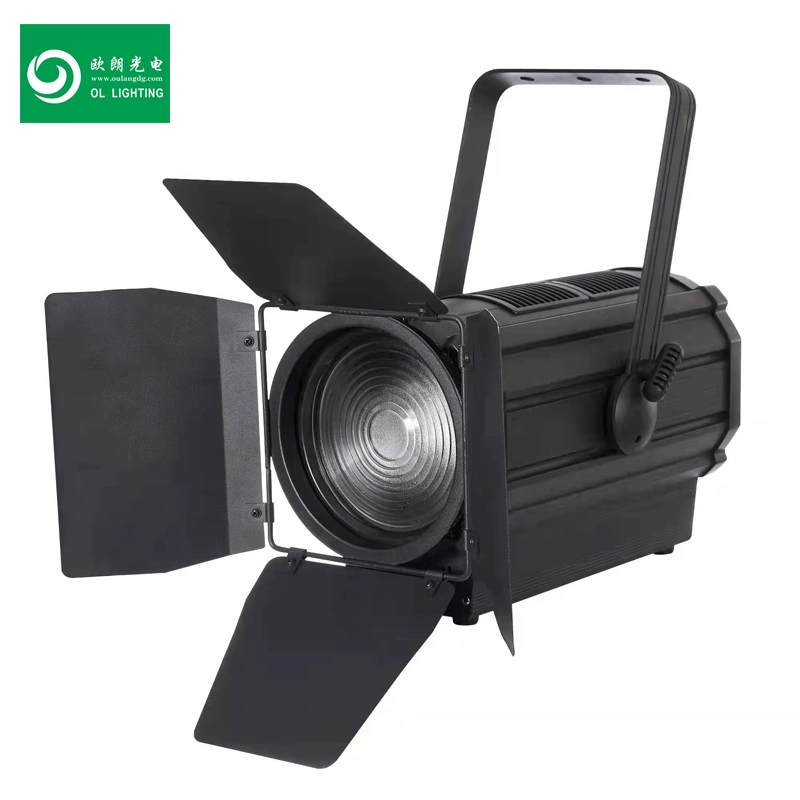 200W Blanco-3200K/6500K COB LED Stage Theatrical Studio DMX Fresnel Zoom Luz de foco