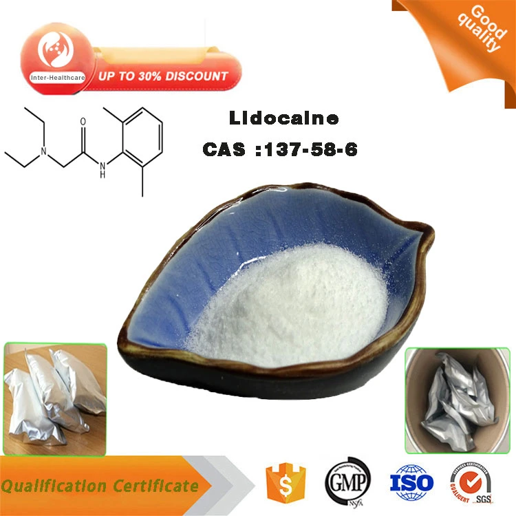 Investigación de suministro de fábrica Anesthetic químico Lidocaína en polvo bruto 137-58-6 Lidocaína