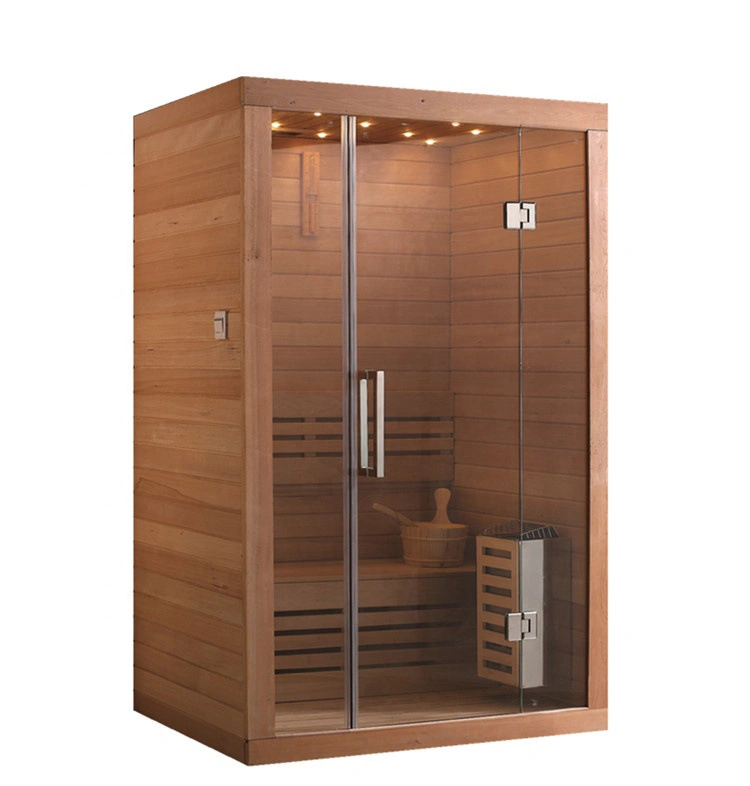 Dôme Infra Rouge Salle de bains de vapeur baignoire douche spa Sauna sec en bois